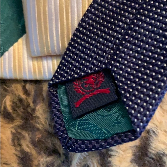 Tommy Hilfiger Men’s Tie NWT Silk Yellow - Picture 5 of 9